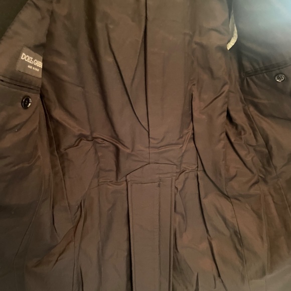 Dolce & Gabbana formal black wool coat size 46 - Picture 8 of 10